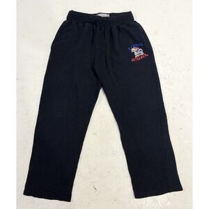 Vintage E5 Kansas Jayhawks Sweatpants Mens Small Black Football College